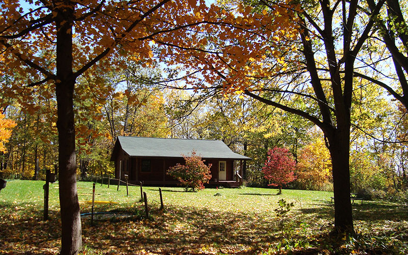 Alton Lindsey Field Laboratory in the fall